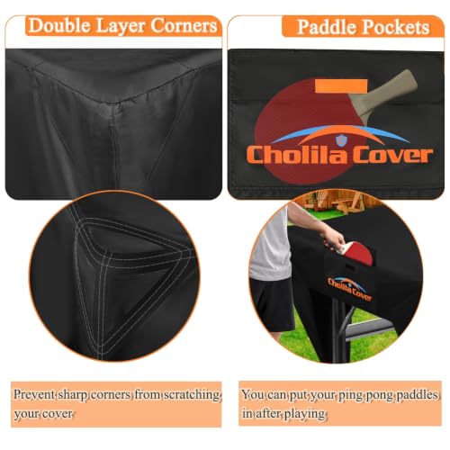 Outdoor Waterproof Ping Pong Table Cover - Flat Design, 420D Oxford Fabric