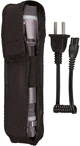 VIPERTEK VTS-T03 Aluminum Stun Gun for Self Defense Rechargeable with LED Flashlight