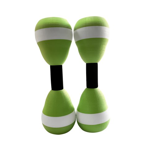 New Water Aerobic Exercise Foam Dumbbells Pool Resistance 1 Pair, Water Fitness Exercises Equipment for Women Senior Weight Loss