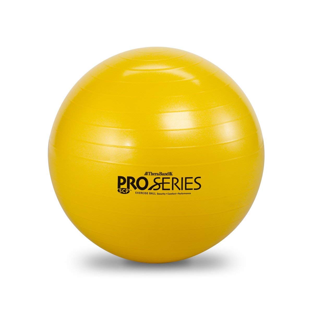 THERABAND Exercise Ball, Stability Ball with 55 cm Diameter for Athletes 5'1" to 5'6" Tall, Standard Fitness Ball for Posture, Balance, Yoga, Pilates, Core, & Rehab, Red