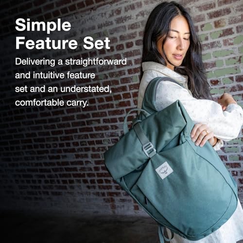 Osprey Arcane Roll Top Commuter Backpack, Porcelain Orange Heather