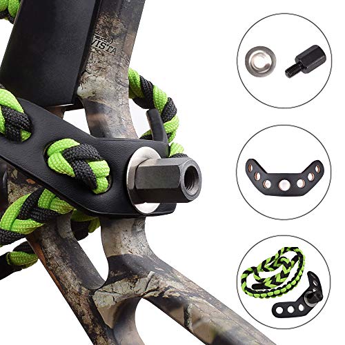 YLS Bow Slings Archery Wrist Sling for Compound Bows Adjustable Green2