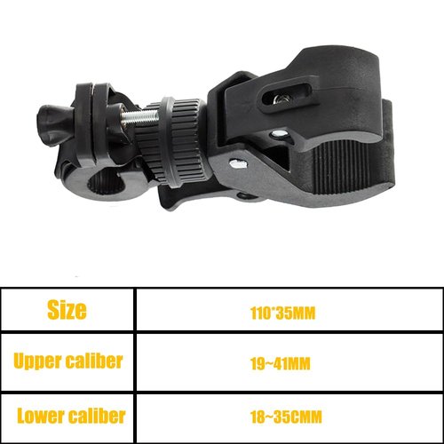 Yenux 2pcs Universal Flashlight Bike Mount Bike Handlebar Bicycle Flashlight Lamp Mount Clamp Stand Holder 360º Rotation Quick Release Pipe Clamp Mounts