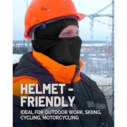Balaclava Ski Mask for Men Women Dual-Breath Vents Face Mask Fleece Thermal Winter Balaclava for Outdoor Activities & Work