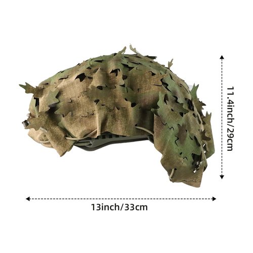 Tactical Helmet Cover Breathable Mesh Camo Camouflage Helmet Cover Great for Tactical Military Gear Combat Fast Helmet (FG)