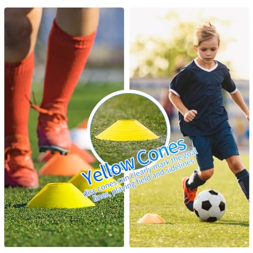 Flag Football Belts Set 10pcs with 20 Flags & Cones - Easy Tear Away Adjustable