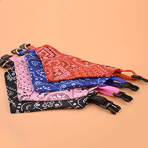Adjustable Dog Bandanas 4-Pack Christmas Pet Scarves Small Medium Breeds
