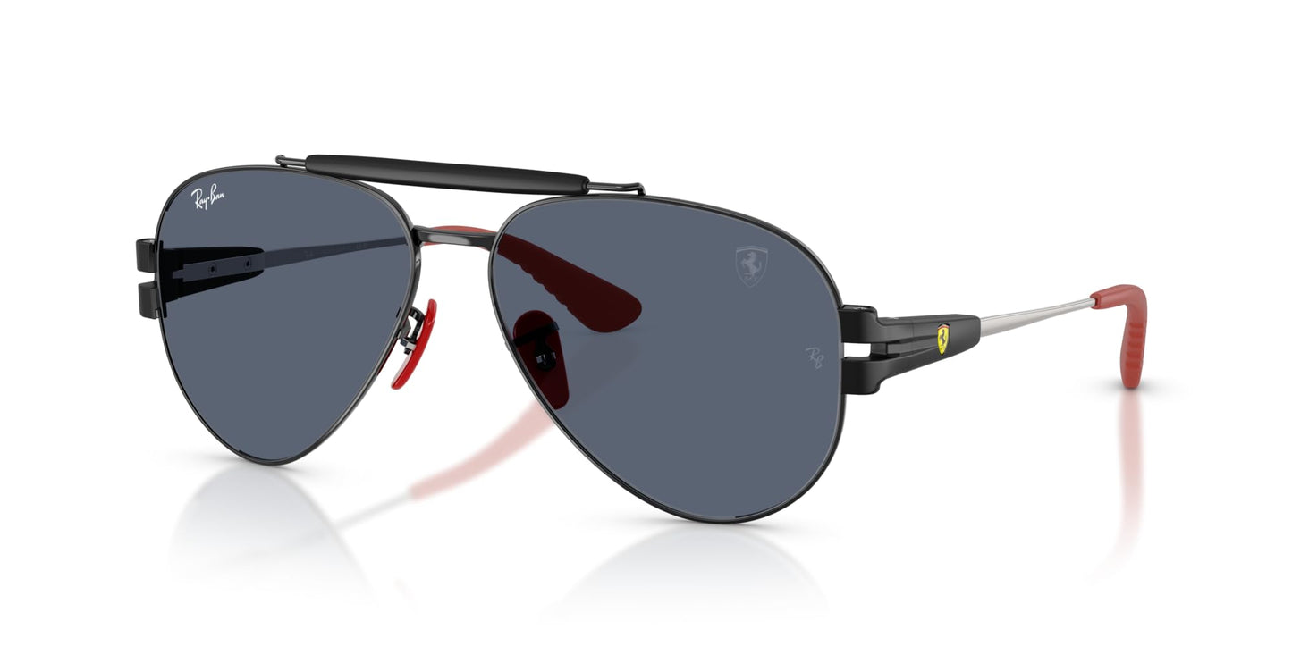Ray-Ban RB3762M Sunglasses, Black/Dark Grey, 58 mm