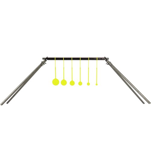 Highwild AR500 Steel 1/4" 6 Spinning Targets & Target Stand Kit - Suitable for .22 Rimfire Airgun Pellet Guns (Pipes are Not Included)