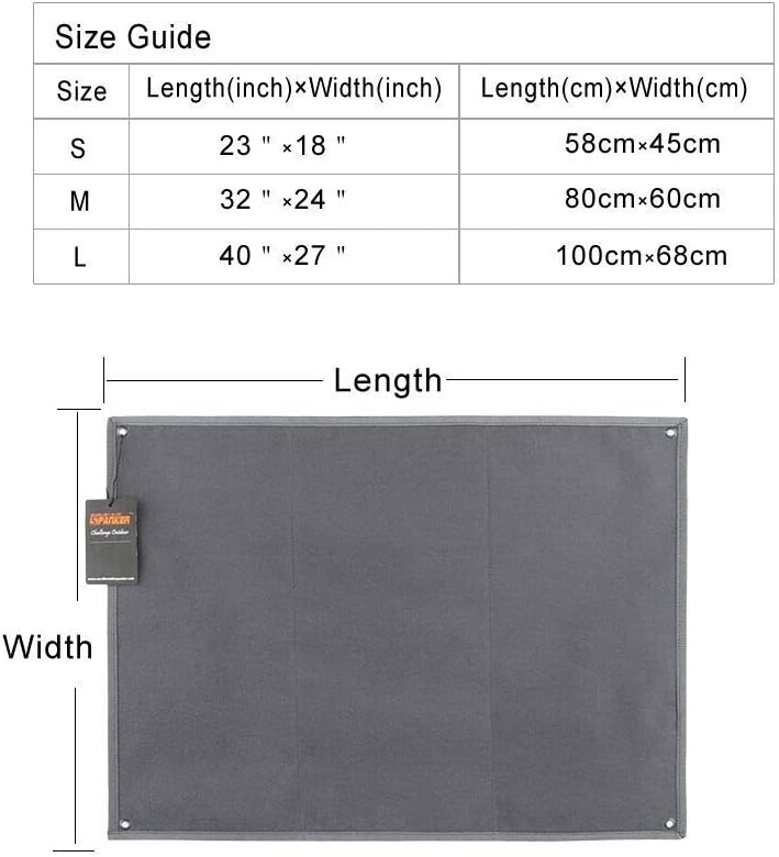 EXCELLENT ELITE SPANKER Tactical Patchs Display Board Foldable Military Patch Holder Panel (Black, S)