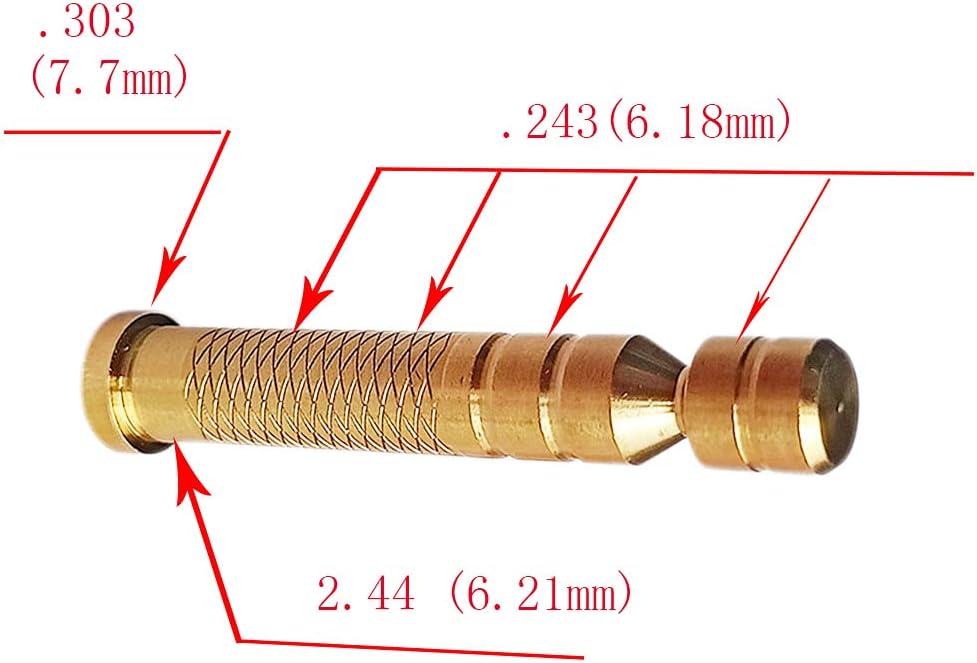 Field Points Copper Bolt with Surface Embossed Inserts Inner Diameter .244 Carbon Arrow (12-Pack)