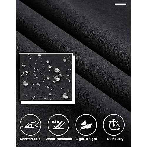 Libin Men's Golf Pants Classic Fit Flat Front Work Dress Pants 29" 31" 33" Stretch Casual Pants Lightweight with Pockets