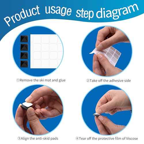 18 Pcs Snowboard Stomp Pads- Pyramid Studs Snowboard Grip Stomp Pad- Anti-Slip Ski Snowboard Stomp Pad Mat, Provides Extra Grip for Snowboarding