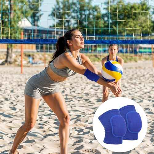 Arm Brace Pads Elbow Protector Strap, Support Fitness Arm Protector Compression Arms Breathable Sleeve Wrap with Padded Soft Support Cushion for Men and Women(Blue)