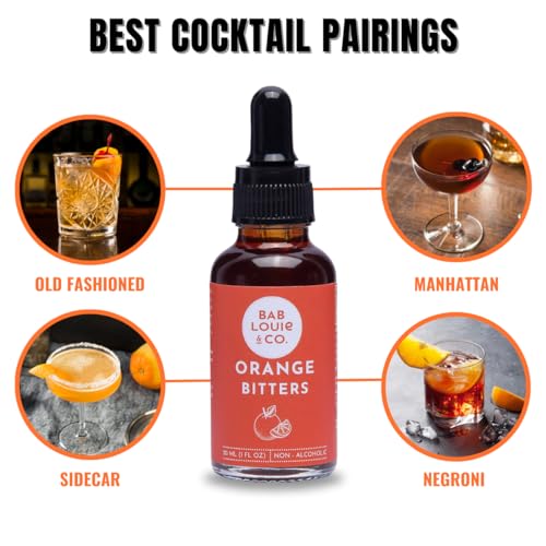 Non-Alcoholic Bitters Set - Cherry & Orange Cocktail Mix, 3 Pack 30ml Each