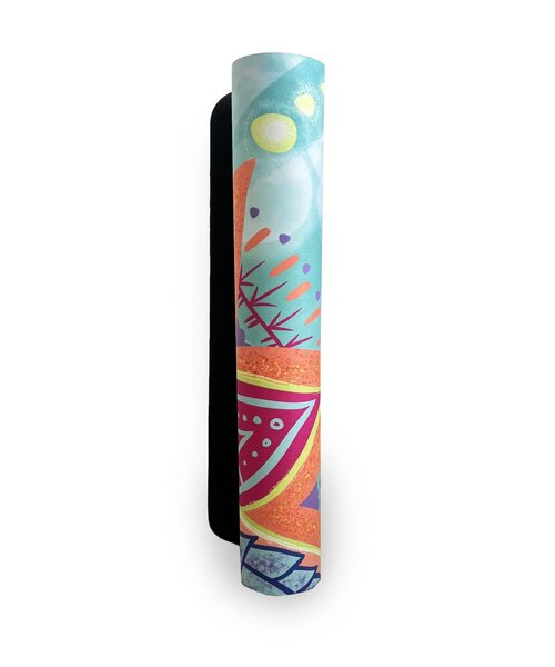 Yoga Mat with colorful Mandala Author´s Design PURA VIDA