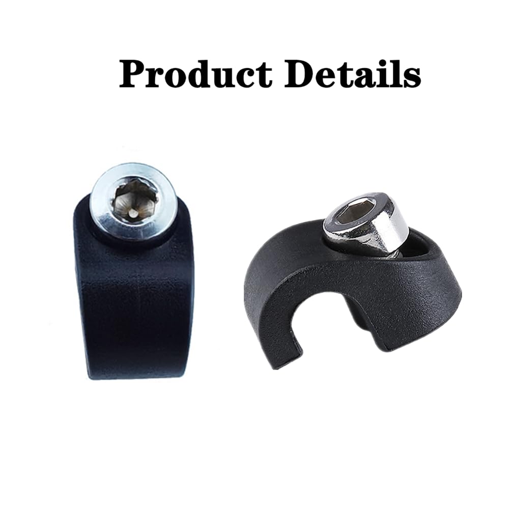 Zhouocea 4 PCS Brake Cable Hose Clamps Removable Bicycle Cable Clamps Bike Cable Clips Bicycle Fork Brake Cable Housing Clamps for Mountain Bike