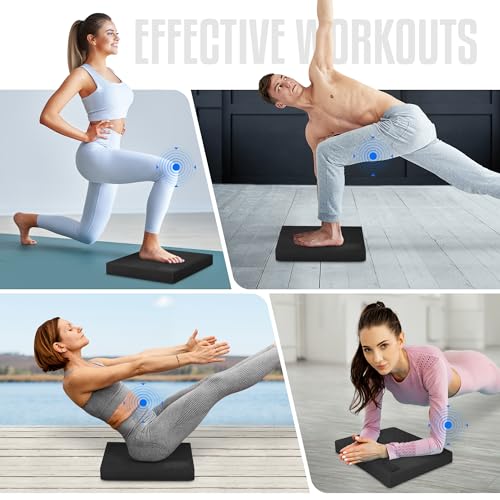 Yes4All Upgraded Size Foam Pad for Exercise, Nonslip Foam Balance Pad Physical Therapy, Yoga & Stability Training Balance Mat