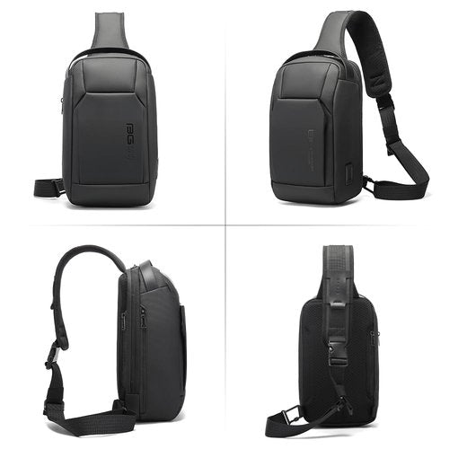 BANGE Fashion Sling Bag, Waterproof Shoulder bag, Crossbody Backpack for Men