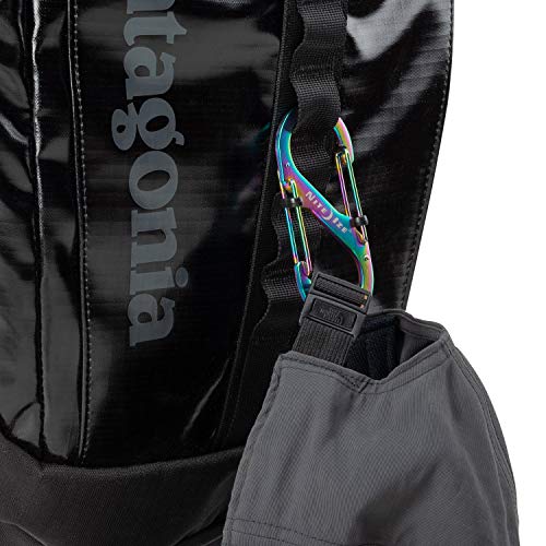 Stainless Steel Locking Carabiner #4 - Spectrum Pack of 2 - Secure Clip