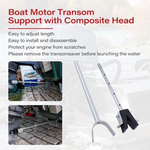 Adjustable Boat Transom Saver 23-35 Inches for Outboard Motors