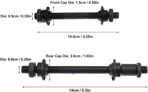 Bike Axle CYSKY Quick Release Skewer Front Rear Bicycle Axle Wheel Hub Fit for Road Bike, Mountain Bike, MTB, BMX (1 Pair)