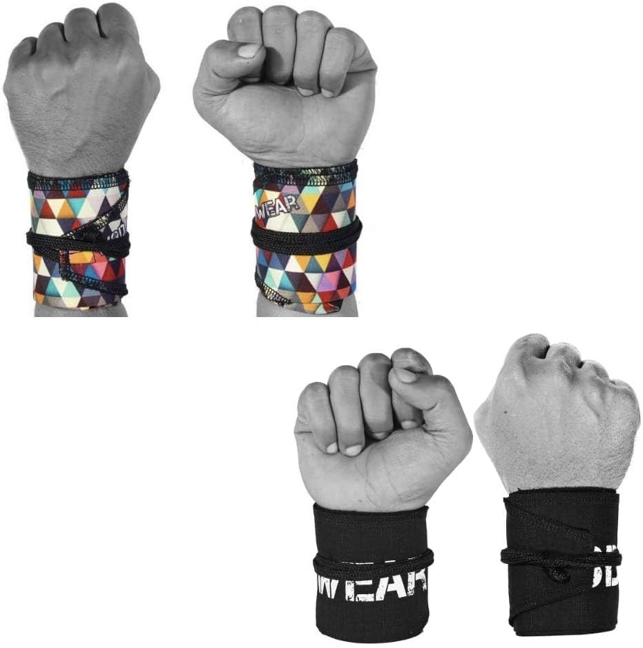Powerlifting Wrist Wraps for Strength Training & CrossFit - One Size Fits All