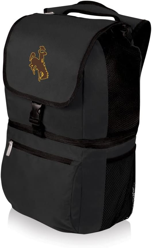 PICNIC TIME NCAA North Carolina Tar Heels Zuma Backpack Cooler - Soft Cooler Backpack - Lunch Cooler, (Black)