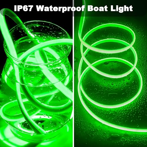 40FT LED Boat Lights Green Waterproof Marine LED Light Strip - IP67