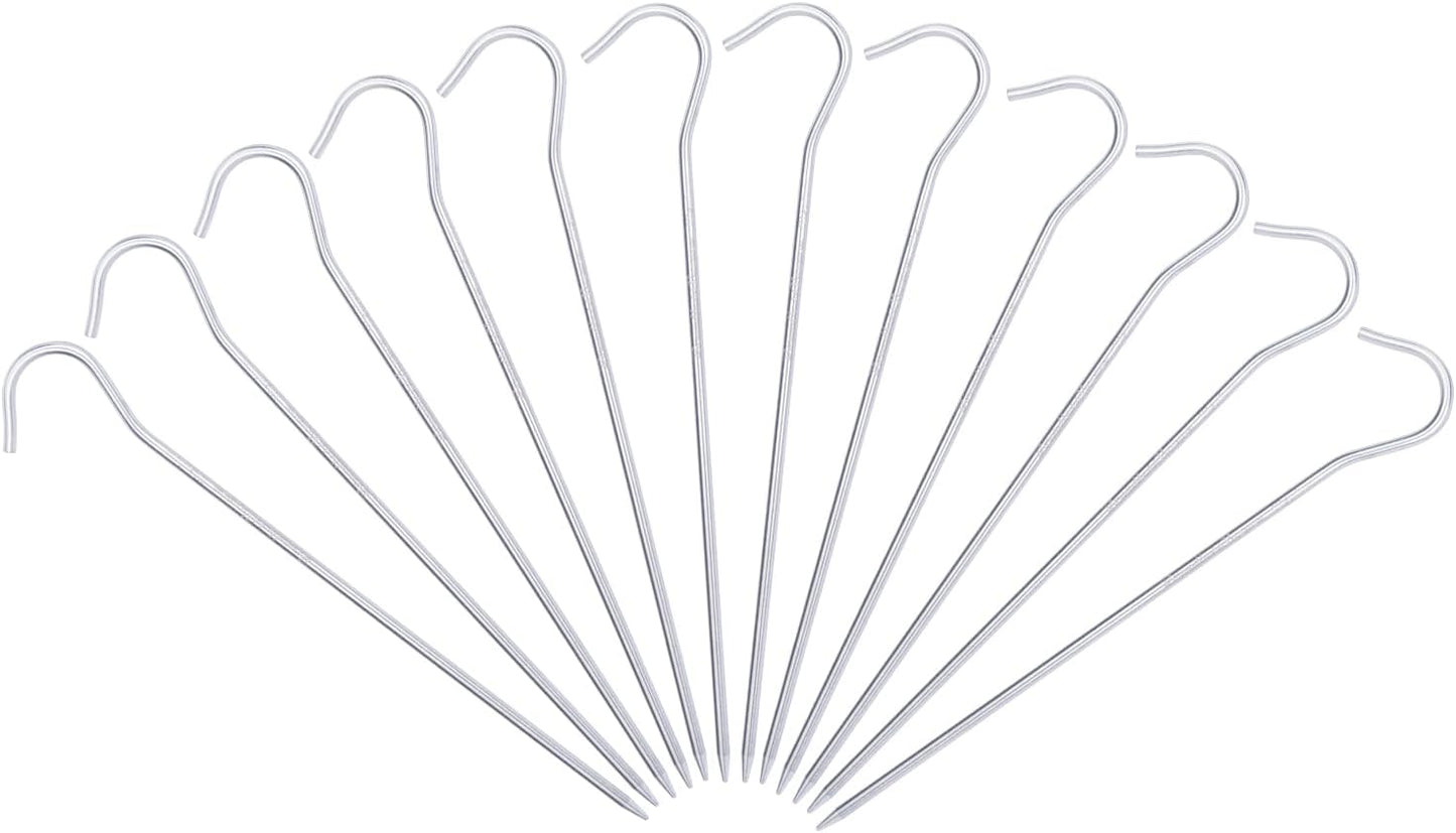 iBasingo Titanium Alloy Pegs Camping Tent Pegs Portable Elbow Grass Nail Tent Hardware