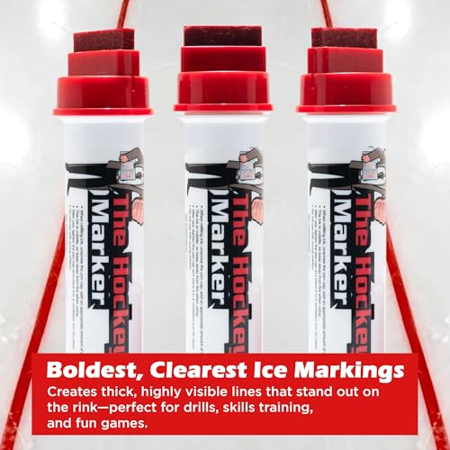 Ice Hockey Line Marker for Rink Training and Practice - Red