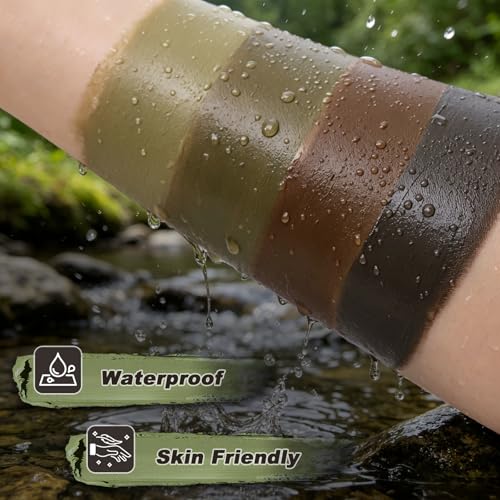 VIKUKIV 5-Color Nomad Edition All-Weather Camo Face Paint Kit for Hunting & Outdoor Camouflage