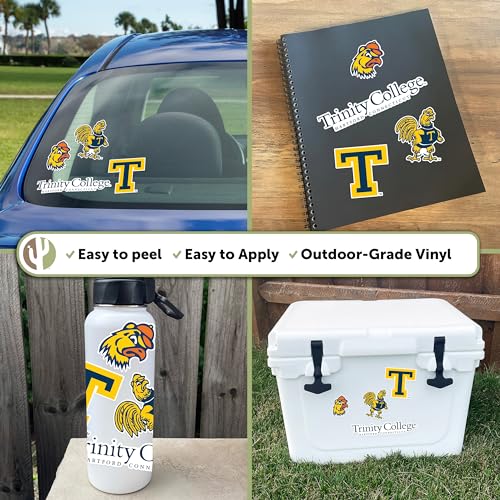 Campus Spirit Vinyl Sticker Sheet for Trinity Bantams - Weatherproof Decal