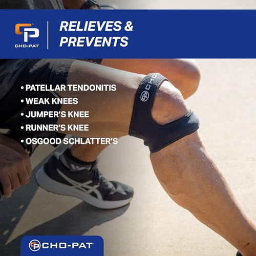 Cho-Pat Dual Action Lite Knee Support Strap Small/Medium for Tendonitis & Knee Pain
