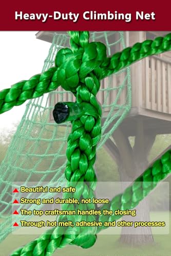 Heavy-Duty Climbing Net 3x6ft for Kids & Adults 600lb Capacity Premium Polyester Rope