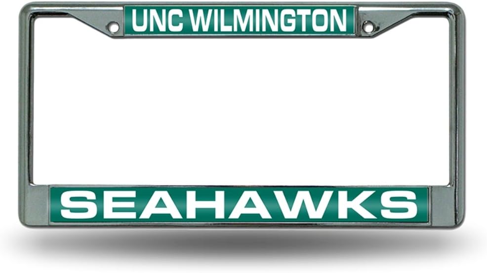 Rico Industries NCAA Unisex-Adult Laser Cut Inlaid Standard Chrome License Plate Frame