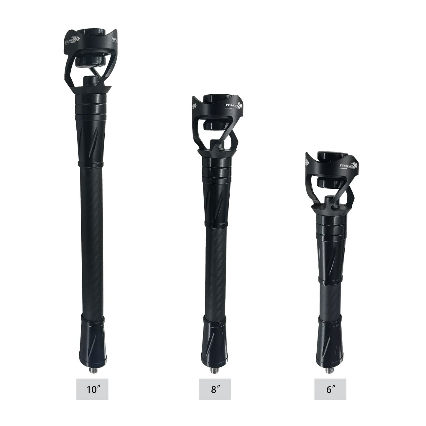 Bow Stabilizer, Archery Bow Stabilizer for Compound Bow Carbon Balance Bar Absorber with Weights and Damping System to Reduce Vibrations Sound Absorption for Bow Hunting Shooting. (Stabilizers-LX-8")