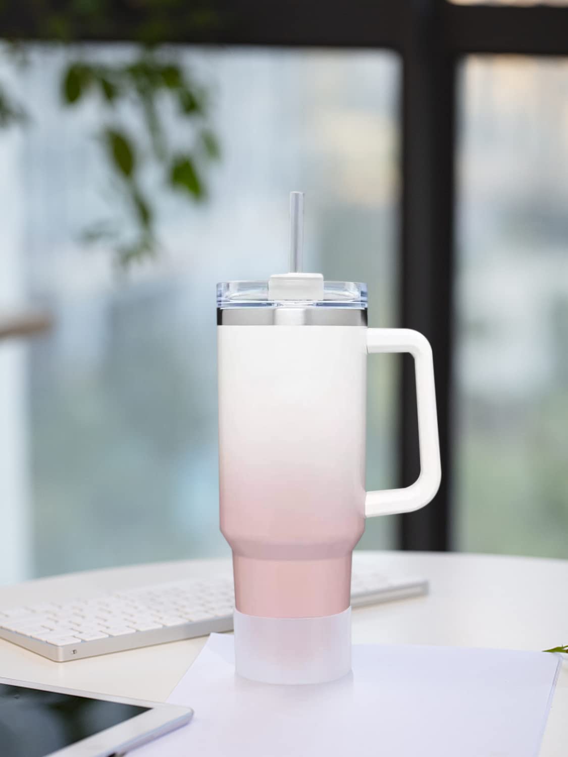 3 Pcs Silicone Bumper Boot for Stanley Quencher Adventure 40oz & IceFlow 20oz, Reduces Noise, Protective Bottle Bottom Sleeve Cover