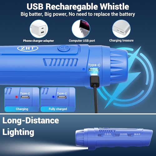 Electronic & Referee Whistle with 3 Tones, High Volume & Lanyard