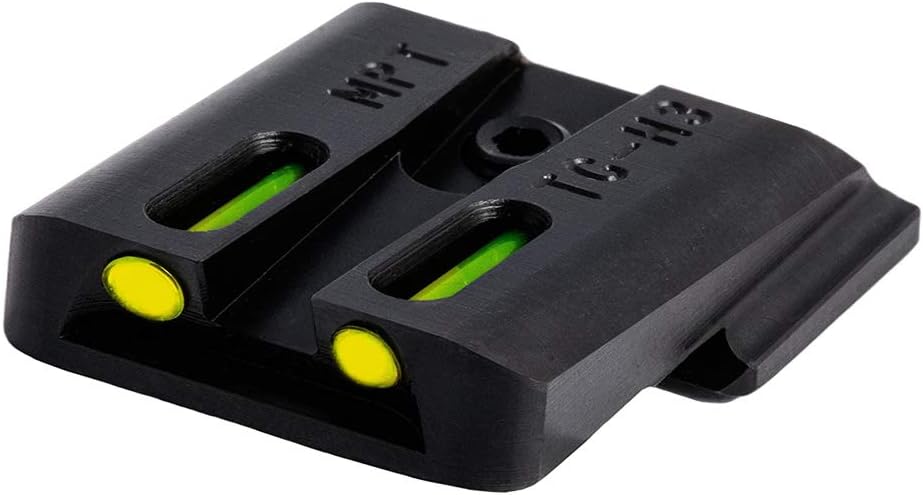 Truglo TFO Tritium & Fiber-Optic Handgun Sight Durable Snag-Resistant Glowing Front & Rear Night Sight, Compatible with Smith & Wesson M&P Series