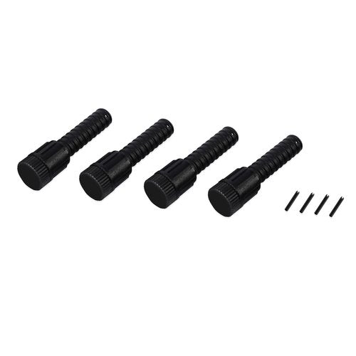 HQPARRTS Leg Levelers fit for most cooking stove,Leg Levelers Fit For Outdoor Camping Stove with 1.25" Diameter Round Legs,Adjusts legs up to 3" on uneven ground(4Set Black)