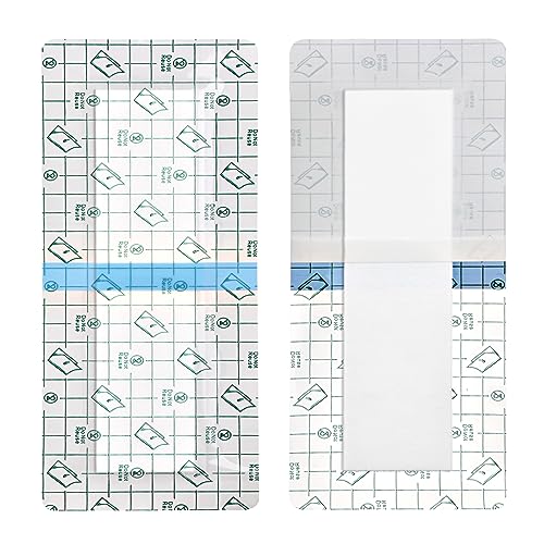 Waterproof Surgical Wound Cover Set - 14 Pack 4x8 Inch Post-Op Bandages for Knee & Hip Surgery Recovery