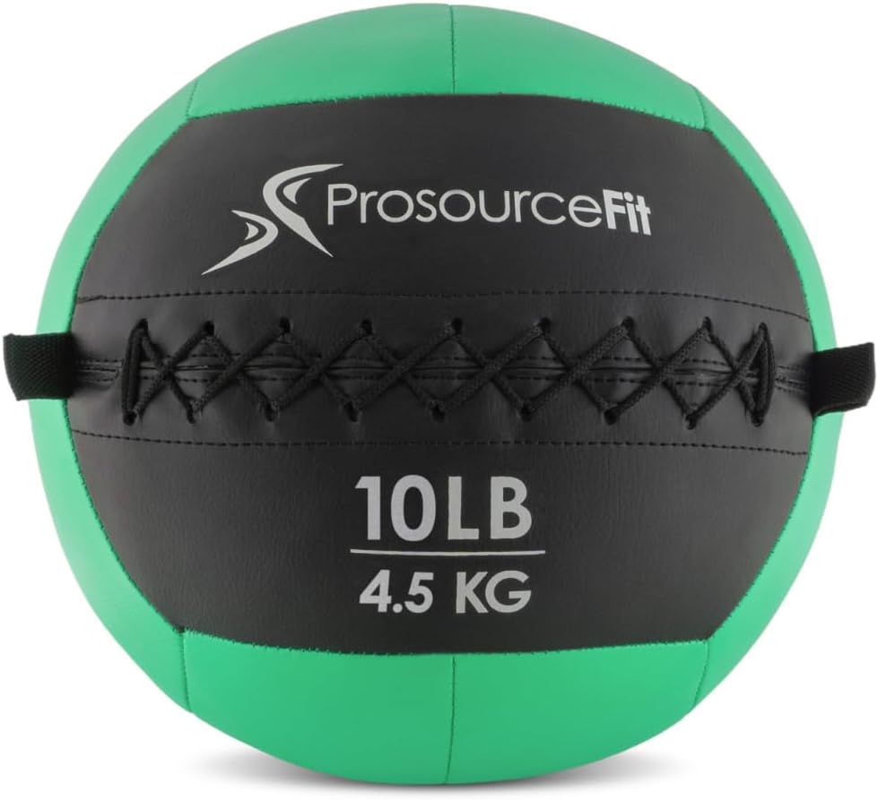 ProsourceFit Soft Medicine Balls, Wall Balls and Full Body Dynamic Exercises, Color-Coded Weights