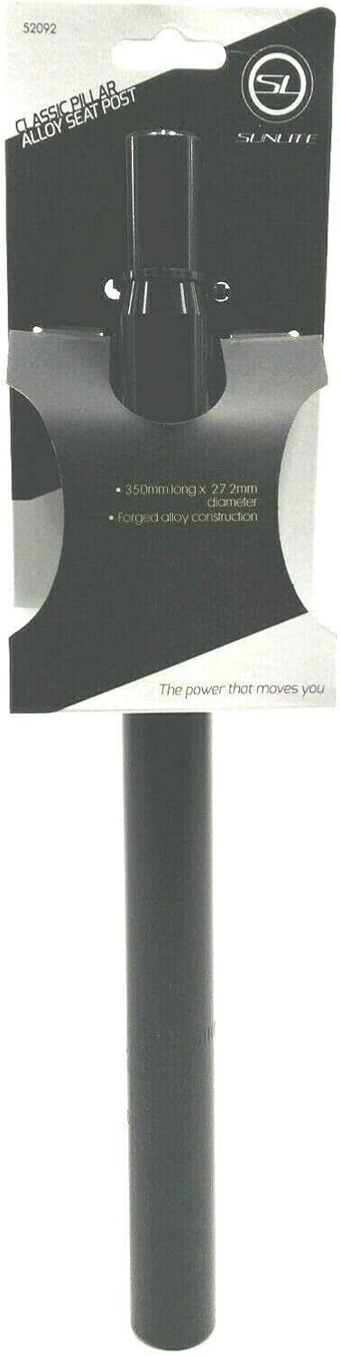 Sunlite Alloy Pillar Seatpost - Lightweight Adjustable Bike Seat Post for Comfort
