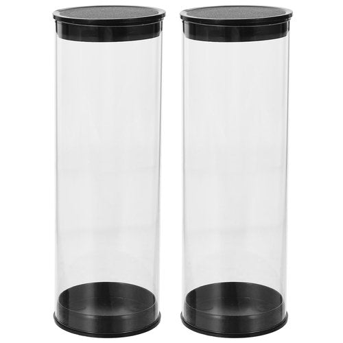 CLISPEED 2Pcs Golf Ball Display Cases, Plastic Clear Golf Ball Holders Portable Golf Ball Cases Golf Ball Organizers