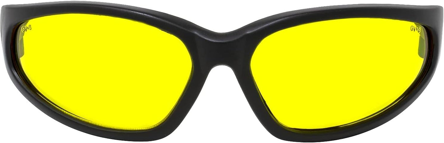 Global Vision Three (3) Pairs Hercules Safety Sunglasses with Clear, Smoke, and Yellow Lens