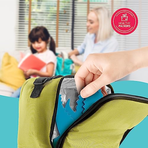 Healthy Packers Slim Reusable Ice Packs for Lunch Boxes - 4 Pack