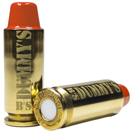 B's Dry Fire Snap Caps - A.K.A. B's Dummy's - Dummy 10mm Auto Training Caps (5 Pack) (Orange Brass)