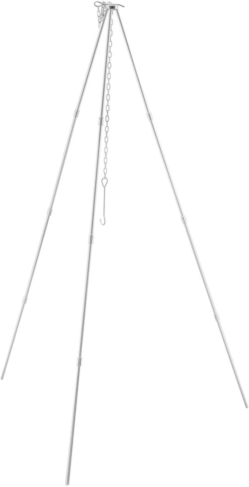 Compact Aluminum Tripod for Solo Stove - Adjustable Hang Chain for Titan & Campfire
