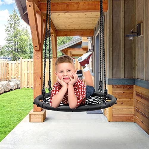 Sorbus 24 Inch Heavy-Duty Outdoor Net Swing Seat for Kids